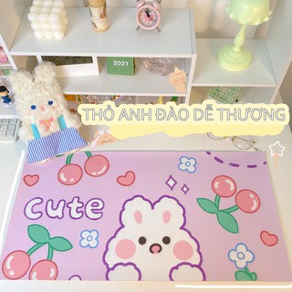 Tấm lót chuột lớn chống thấm nước họa tiết hoạt hình dễ thương W&amp;G