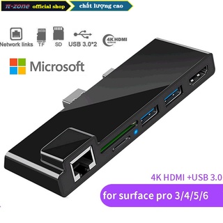 Bộ Chia Cổng Hub Microsoft Surface Dock HDMI 4K + 3 cổng USB 3.0 + thẻ SD&amp;TF cho Microsoft Surface pro 3 / Pro 4 / Pro 5 / Pro 6 2015/2017/2018
