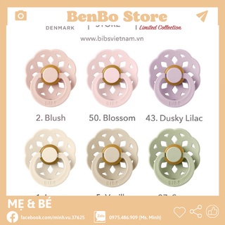 TI NGẬM BIBS BOHEME, TI GIẢ BOHEME CHÍNH HÃNG NÚM CAO SU TRÒN SIZE 1-2