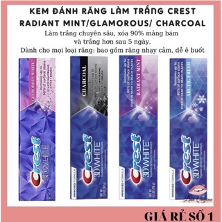 Kem đánh răng Crest Radiant Mint/Artic/Glamorous/Charcoal