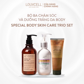Bộ ba chăm sóc và dưỡng trắng da body Louvcell Special Body Skin Care Trio Set