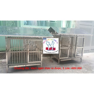 Chuồng Inox + Mái Che Inox cho chó mèo