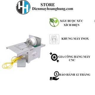 Máy buộc xúc xích, lạp xưởng, dồi sụn sử dụng động cơ điện