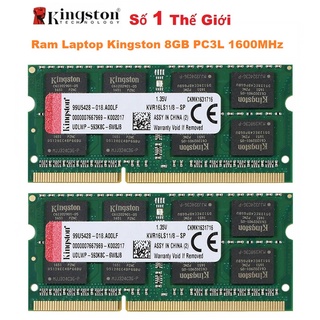 Ram Kingston 8GB DDR3 1600MHz PC3L-12800 Dùng Cho Macbook Laptop sử dụng CPU Haswell (1.35V) Bảo Hành 36T 1 Đổi 1