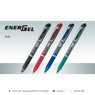 Bút Ký Nhật Bản Pentel BL60 | Bút Ký Mực Gel Cao Cấp Cho chữ ký hoàn hảo | Pentel Energel BL60 Nét 1.0mm