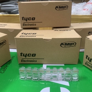 Hộp 100 hạt mạng RJ45 chính hãng AMP xịn
