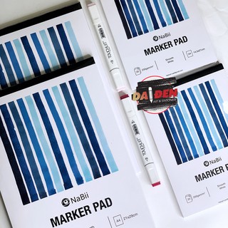 [DA ĐEN] Sổ Marker Pad Nabii 250gsm 20 Sheet
