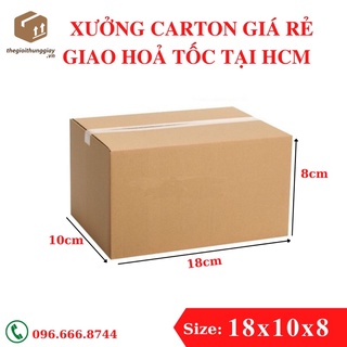 18x10x8 hộp giấy carton đóng hàng