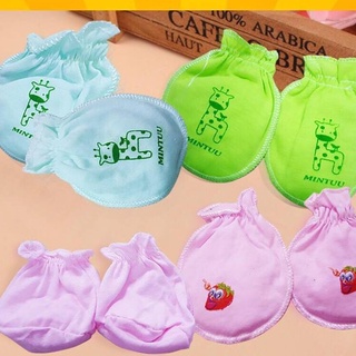 Set bao tay bao chân BabyM-Hoang 100%cotton