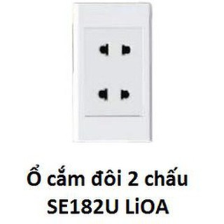 Ổ cắm đôi LIOA 16A có nắp che