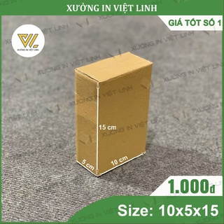 [FreeShip - Giá gốc tận xưởng] COMBO 200 Hộp 15x10x5 - Thùng Carton Đóng Hàng