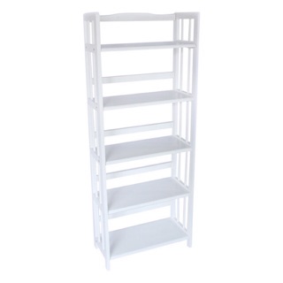 Kệ gỗ 5 tầng sơn trắng ( dài 40cm)