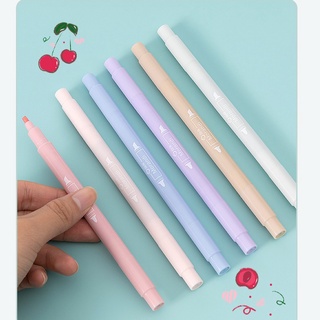 PK919 Bộ 6 màu Bút màu highlighter pastel, hỗ trợ học tập làm việc hiệu quả cho học sinh sinh viên nhân viên văn phòng