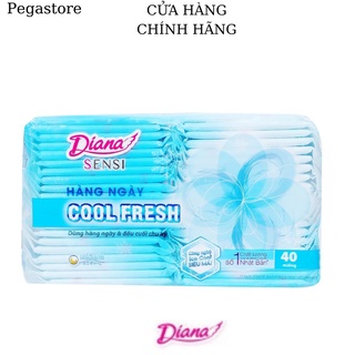 BVS hàng ngày DIANA Sensi Cool Fresh - băng vệ sinh diana 40 Miếng /1 gói Xanh Dương