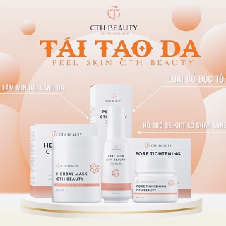 Bộ PeelSkin CthBeauty Tái Tạo Phục Hồi Da Mụn Sần Lỗ Chân Lông To Dầu Nhờn Nhạy Cảm, Tinh Chất Serum Detox Mụn
