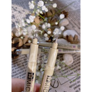 [t15l11] Bút line nét Sakura Pigma Micron nhiều ngòi
