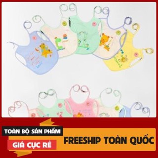 Yếm ăn dặm chống thấm xỏ tay cho bé loại lớn