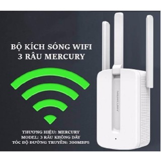 Kích Sóng Wifi Mercury Mw310Re 300Mbps 3 râu cực mạnh