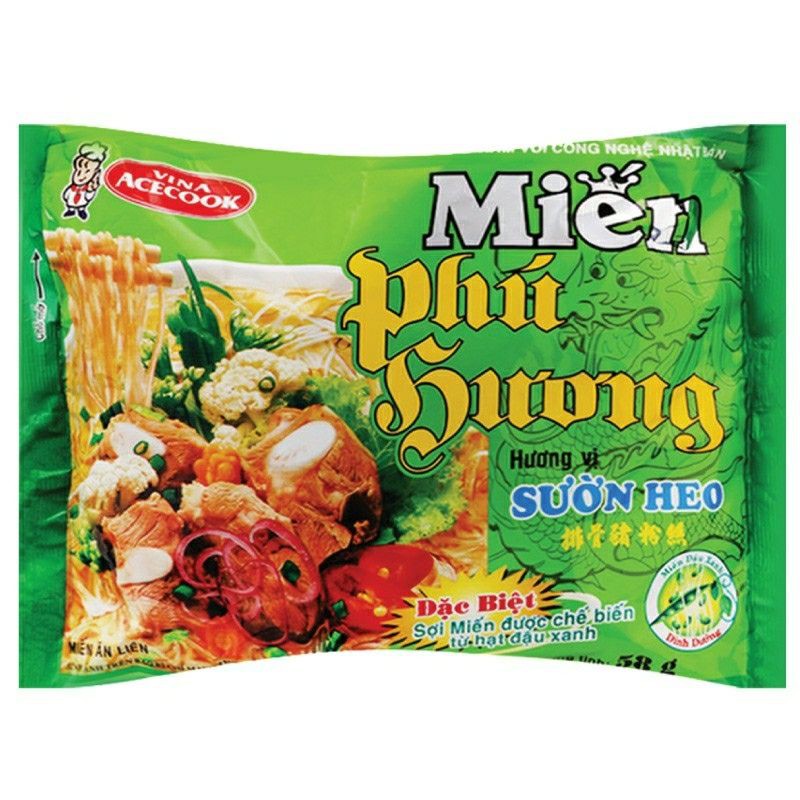 Combo 3 gói Miến phú hương gói vị sườn heo, thịt bằm