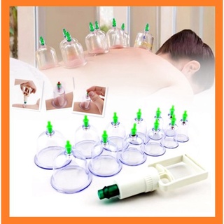 Bộ Giác Hơi Không Dùng Lửa 12 Ly Kèm 1 Ống Bơm Chuyên Dụng không dây