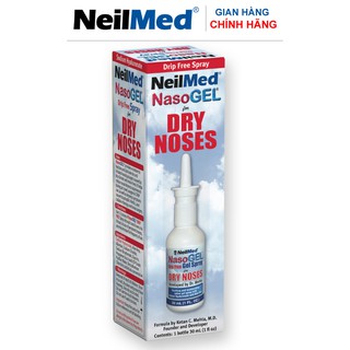 Gel Xịt Chống Khô Mũi - NeilMed NasoGel Spray Hỗ Trợ Điều Trị Chảy Máu Cam, Làm Mềm Vảy Mũi, Khô mũi Đi Máy Bay