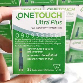 Hộp 25 que thử đường huyết Onetouch Ultra Plus