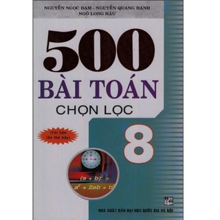 Sách - 500 bài toán chọn lọc lớp 8