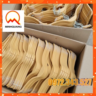 Comb0 10 móc nhựa cao cấp dáng tre gỗ màu vàng siêu bền đẹp, đệm vai bằng silicon siêu dẻo, đầu móc xoay 360 độ