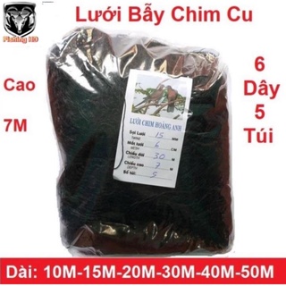 Lưới bẫy chim cu gáy cao 5m dài 10m - 50m mắt 6cm hàng thái lan cao cấp. đồ câu FISHING_HD
