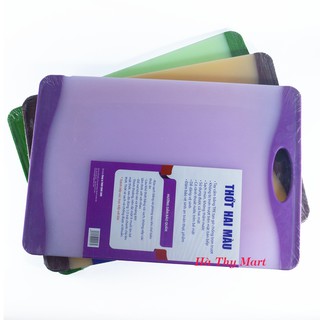 Thớt nhựa hai màu chữ nhật TO Song Long SL2768 [Hàng Cao Cấp]
