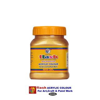 Sơn Acrylic Ấn Độ Nhũ Ánh Kim Vàng 111 (200ml)