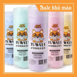 [FLASH SALE]  Phụ kiện chó mèo Khăn siêu thấm cho chó mèo