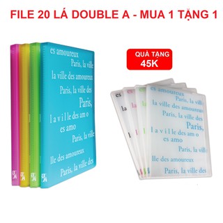[Mã LIFEBOOK2 giảm 10% đơn 0Đ] [KHUYẾN MẠI] File 20 Lá Double A Thiết Kế Kiểu Paris- Mua 1 tặng 1