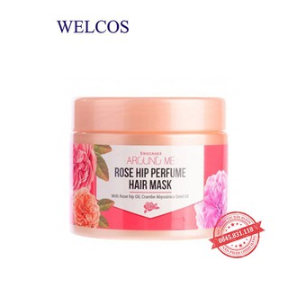 kem ủ tóc thảo dược tinh dầu hoa hồng cao cấp Hàn Quốc- Phục hồi hư tổn chuyên sâu, hương thơm quý phái 300ml CT01