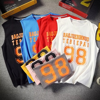 [Ưu Đãi QT SIP NAM - Freeship] Áo thun ba lỗ nam tanktop 98 chuẩn gym mặc nhà dạo phố - In Logo số 98 nhiều màu