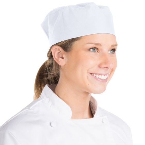 Nón bếp trắng - Nón bếp basic freesize