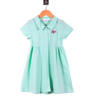 Đầm Bé Gái Tay Ngắn Cổ Bẻ 14-38 kg MEEJENA 100% COTTON - 1750
