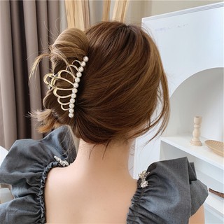 Kẹp Tóc Nữ Kim Loại Hoạ Tiết Vương Miện Sang Chảnh