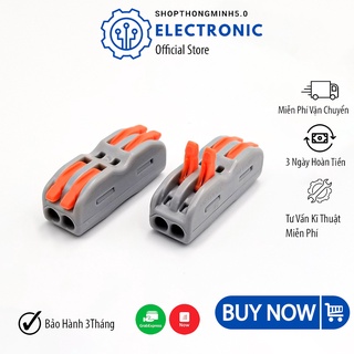 Cút Nối Nhanh Dây Điện 2 Đầu  Jack Nối Điện 2 Đầu KV212 CH-2 Tiện Dụng