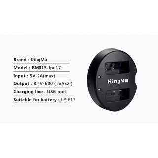 Pin, Sạc kingma LP-E17