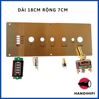Tấm control cho các mạch Sinilink các mã XY-T50L, XY-T100L,XY-S100H bằng inox màu vàng shop Hà Nội Hifi