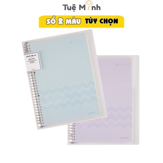 Sổ còng sắt Klong A4 80 tờ Dot grid MS 541 [Chọn Màu] 30 chấu Klong, binder bìa nhựa Klong