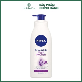Sữa Dưỡng Thể Nivea Làm Sáng &amp; Săn Chắc Da Ban Đêm Extra White Night Nourish Body Lotion
