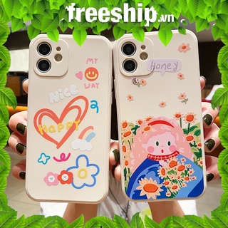 ỐP IPhone vuông cạnh ốp lưng iphone hình hoa mùa xuân siêu dễ thương 6/6plus/7plus/8/8plus/x/xr/xs/11/11promax/12promax