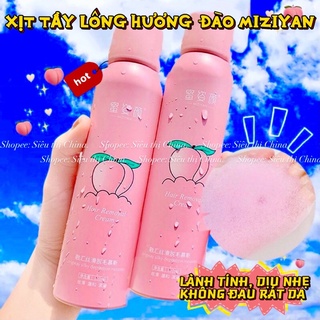 Tẩy Triệt Sạch Lông MIZIYAN Hương Đào Không Đau Rát Tẩy Bất Chấp Mọi Loại Lông Tẩy Body Tay Chân Bọt Tẩy Lông Bikini