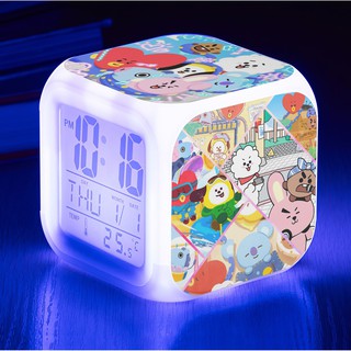 Đồng hồ LED báo thức BT21 (tặng kèm pin)