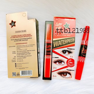 Mascara Super Model 5x Long Waterproof Sivanna HF893+HF901+HF891+HF4023