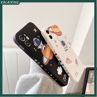 Ốp Điện Thoại Vuông Hình Phi Hành Gia Cho iPhone 13 Pro Max 13 mini 12 ProMax 11 Pro Xs Max XR X