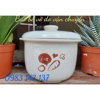 Thố sứ thay thế nồi Bear 0.8l, nắp thố sứ lẻ