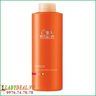 [sỉ giá tốt] Dầu xả  phục hồi tóc hư tổn wella enrich 1000ml